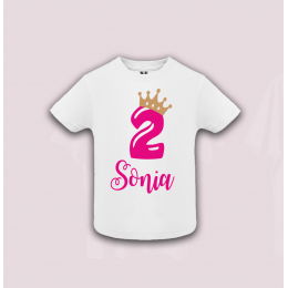 Camiseta cumpleaños niña