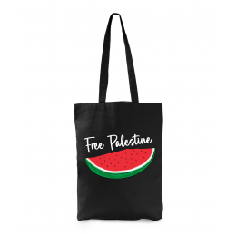 Bolsa negra algodón "Sandía"